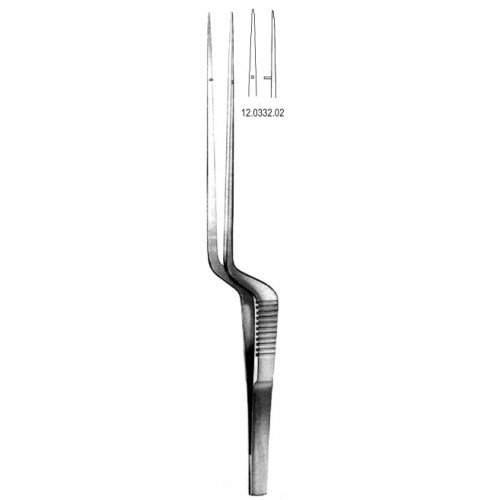 Micro Forceps Fine bayonet smooth 0.6mm, 18.5cm