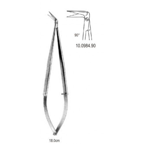 Micro Scissor 90 Degree, 18cm
