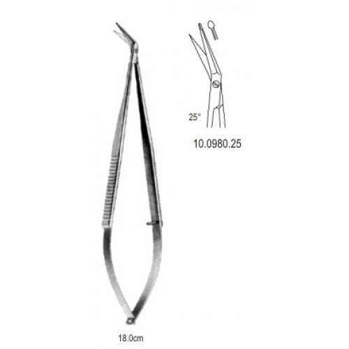 Micro Scissor probe end 25 Degree, 18cm