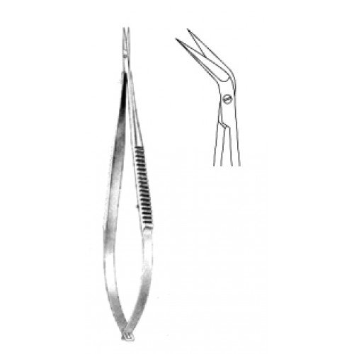 Micro Scissors angled spring action, 18.5cm