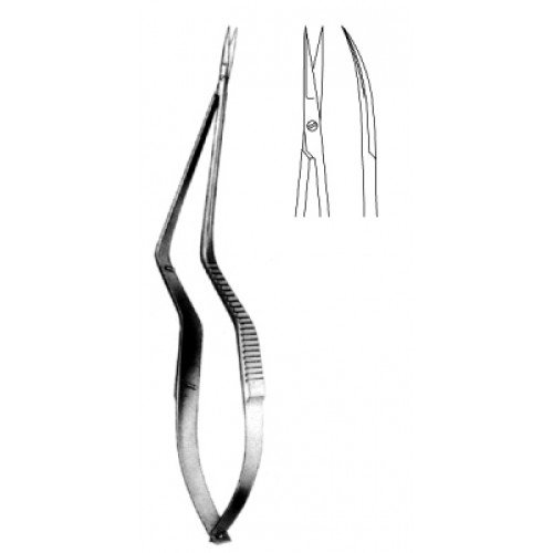 Micro Scissors Curved bayonet, 18.5cm