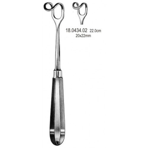 Middeldorf Retractor Hollow Handle 20x22mm, 22cm