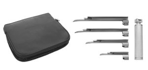 Miller Laryngoscope Conventional, Set of 2, blade No. 0 and 00 in