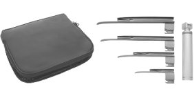 Miller Laryngoscope, Fibre Optic In, Tube set of 2, No. 0 and 1, in