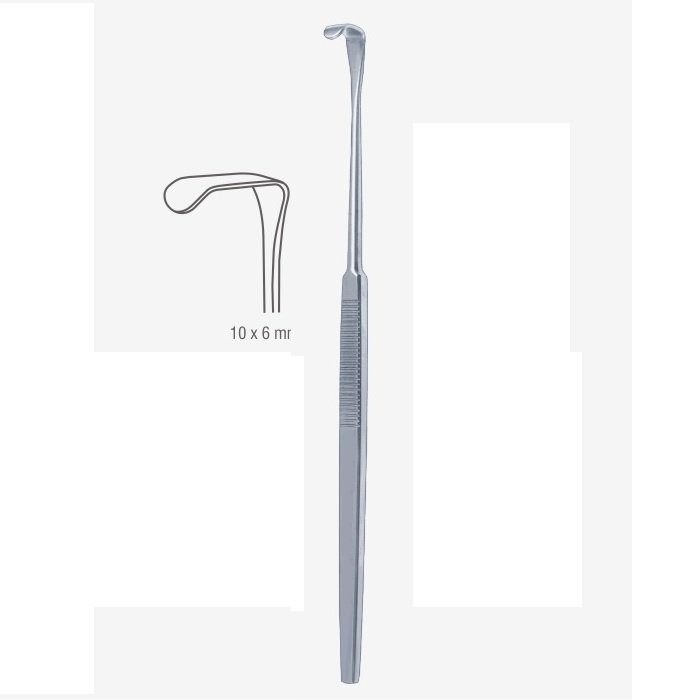 Mini Kocher Langenbeck Retractor 10x6mm, 16cm