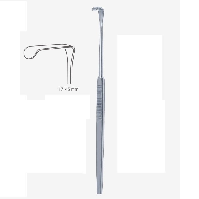 Mini Kocher Langenbeck Retractor 17x5mm, 16cm