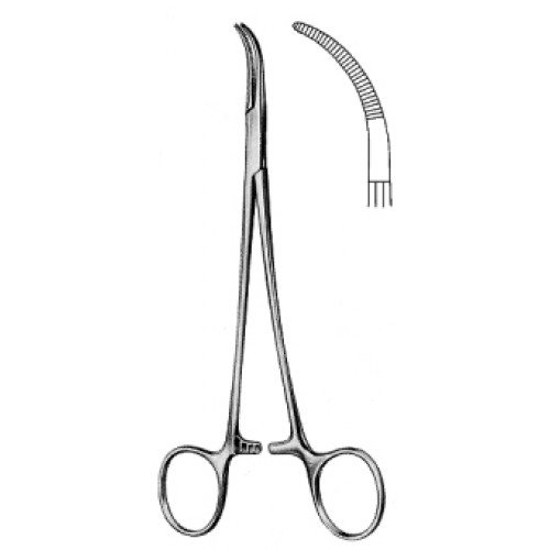 Mixter Baby Hemostatic Forceps, Curved, 14cm