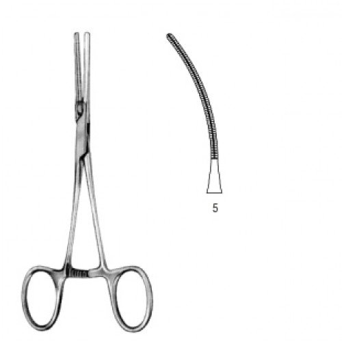 Neonatal and Pediatric Clamp, Straight, Delicated, Fig.5, 14cm