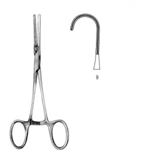 Neonatal and Pediatric Clamp, Straight, Delicated, Fig.9, 13.5cm