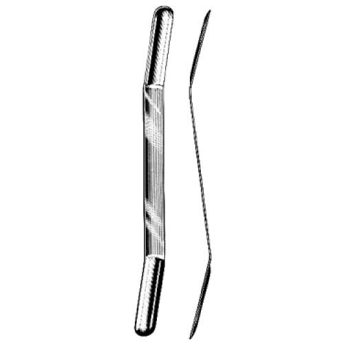 Olivecrona brain spatula convex 18x22mm, 18cm