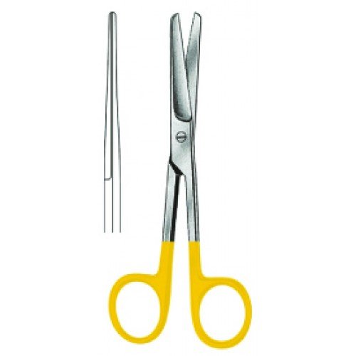 Operating Scissors, Blunt/Blunt, Straight, Tungsten Carbide, 18.5cm