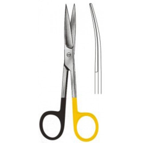 Operating Scissors, Curved, Sharp/Sharp, Supercut, Tungsten Carbide, 14.5cm