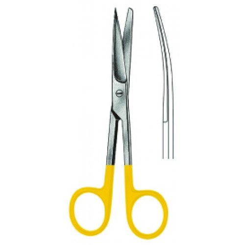 Operating Scissors, Sharp/Blunt, Curved, Tungsten Carbide, 14.5cm