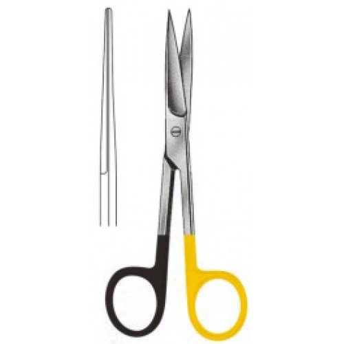 Operating Scissors, Straight, Sharp/Sharp, Supercut, Tungsten Carbide, 10.5cm