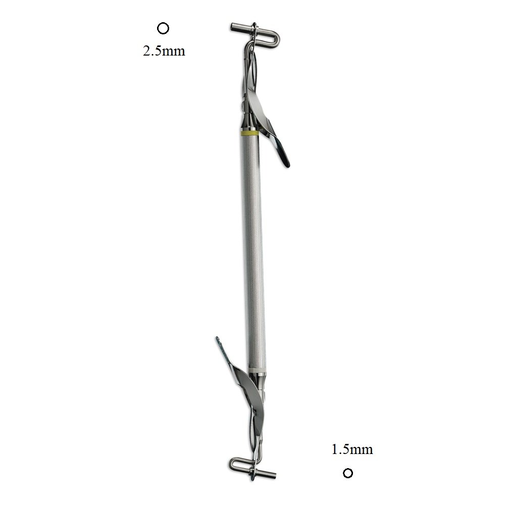 Orthodontic Dental Amalgam Carrier Syringe Gun, Double Ended, 1.5mm-2.5mm