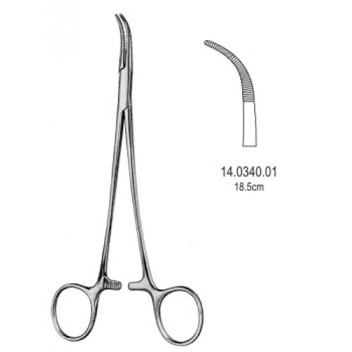 Overholt Diss. and Ligature Forceps 18.5cm Fig.1
