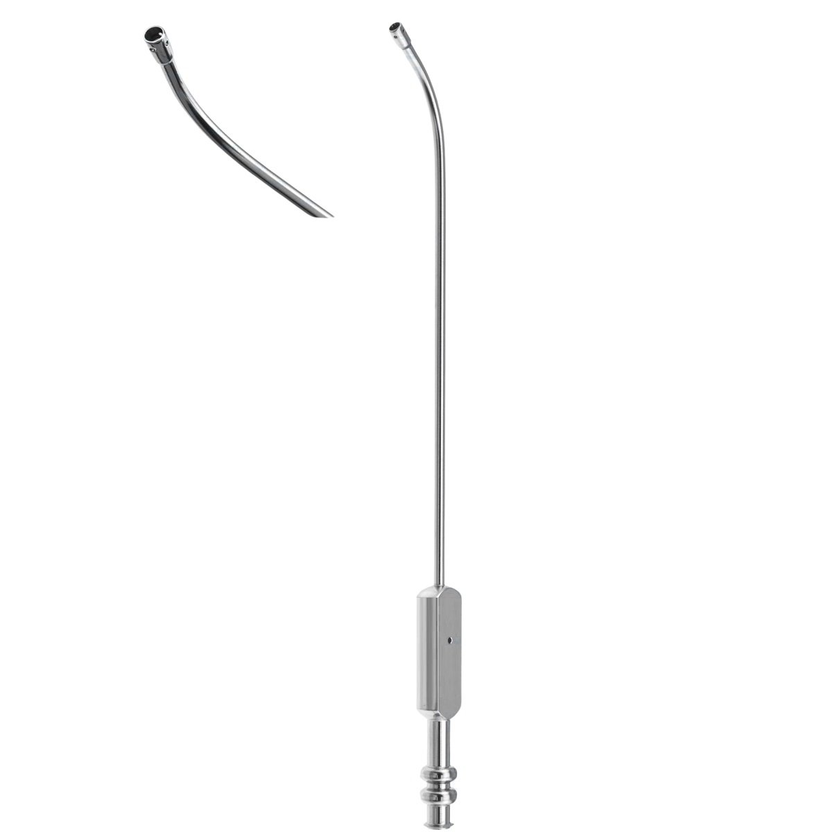 Pacifico Suction Tube, 7-1/2″ (19 cm), Working Length 5″ (12.5cm), 3.6mm Diameter, Curved Shaft, Multi Hole Artaumatic Tip