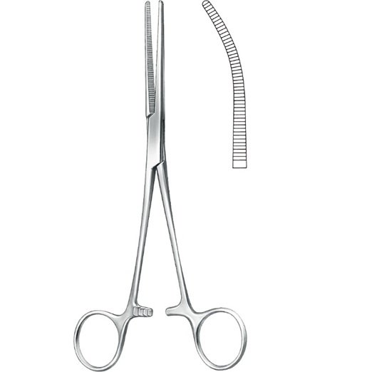 Pean Hemostatic Forceps Delicated Curved, 16cm