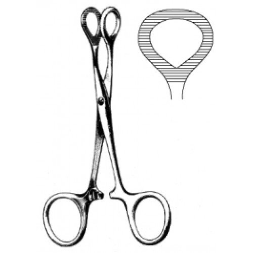 Pean Hemostatic Forceps oval jaw 12cm
