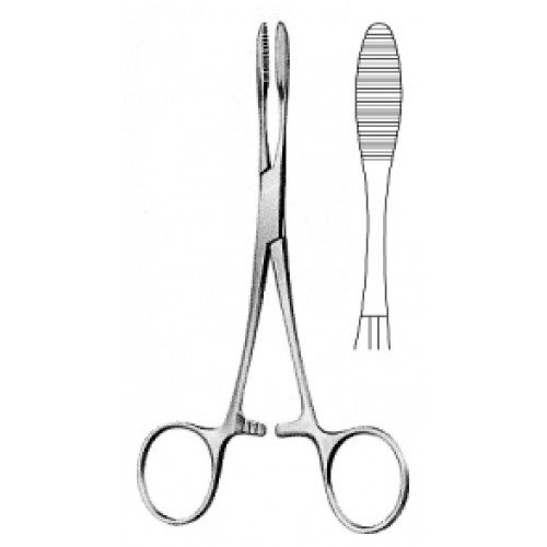 Pean Hemostatic Forceps, Short Jaws, 14cm