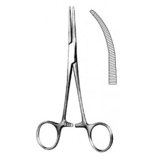 Pean Nippon Hemostatic Forceps Curved 14.5cm