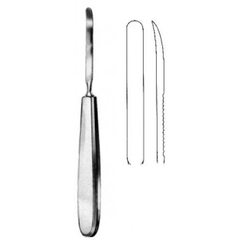 Periosteal Raspatory Serrated back 6mm, 17cm