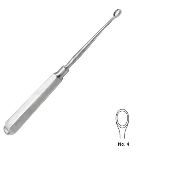 Piffard Lupus Curette, Size. 4, Ovel 8mm