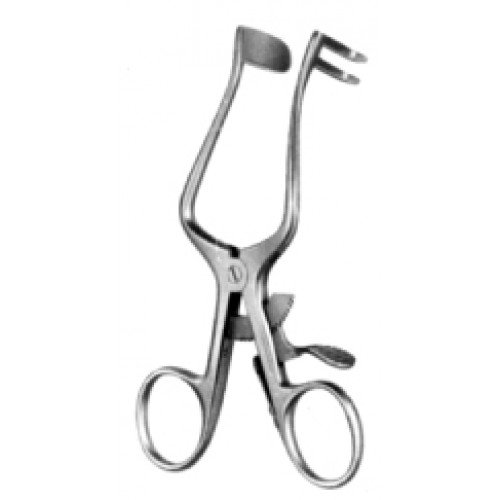 Plester Retractor, 1×2 Prongs, Left, 11cm