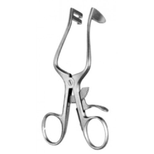 Plester Retractor, 1×2 Prongs, Right, 11cm