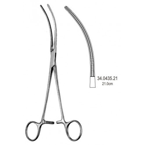 Potts Atraumatic Blood Vessel Forceps, Curved, 21.5cm