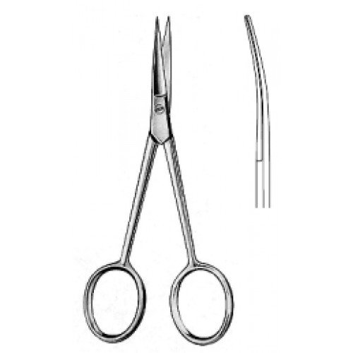 Preparation Scissors, Sharp/Sharp, Curved, 11cm