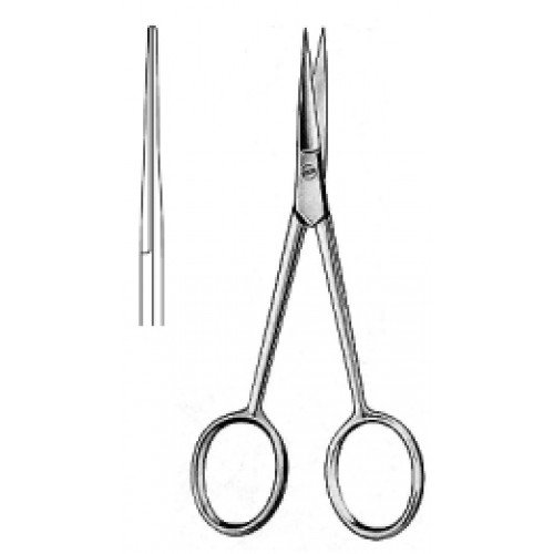 Preparation Scissors, Sharp/Sharp, Straight, 11cm