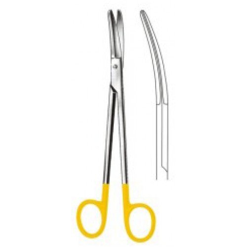 PRINCE Tonsil Scissors Curved 17cm Tungsten Carbide