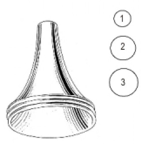 Pritchard Ear Speculum, 4.5mm-7.5mm, Set of 3