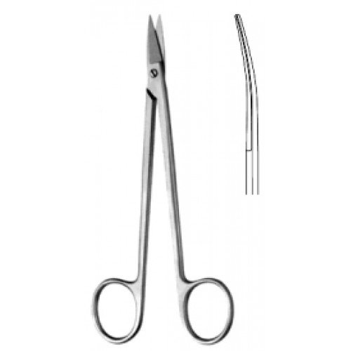 QUINBY Gum Scissors Curved 12cm