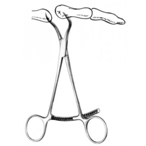 Reduction Forceps with Pointed Tips, Ratchet lock, 13.5cm