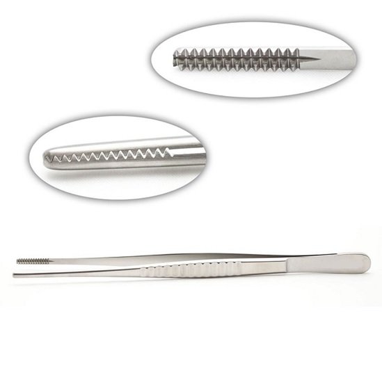 Resano Forceps, Core, Single Action, Stainless Steel, Size: Small, Reusable, 18cm (7” inches)