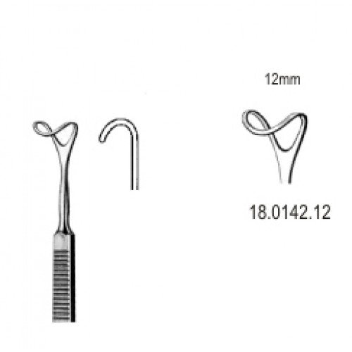 Retractor hollow blade 12mmx16cm