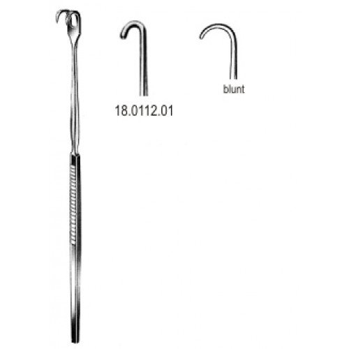 Retractor Tracheal, Blunt, 1 Prong, 16cm