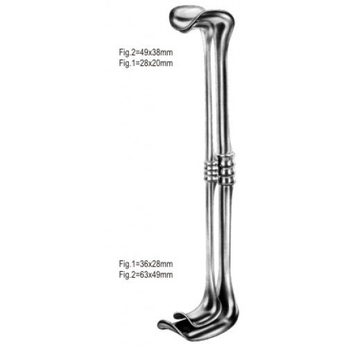 Richardson Eastman Retractor, Double Ended, Large Size 49×38/63x49mm, 28cm
