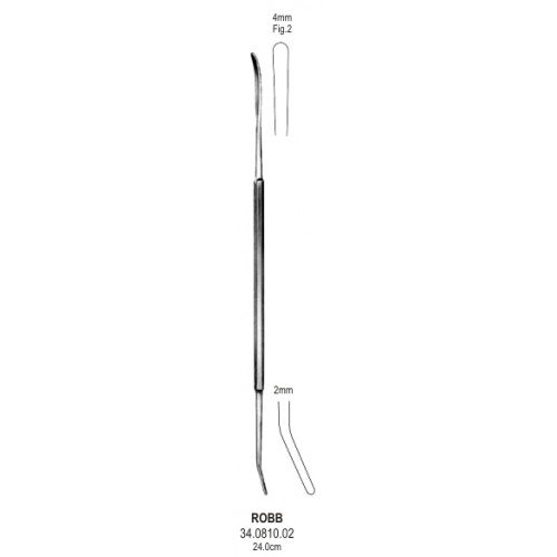 Robb Intima Spatula and Dilator 4×2.0mm, 24cm