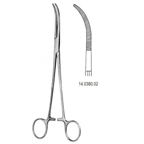 Rumel Artery Forceps Curved 23cm