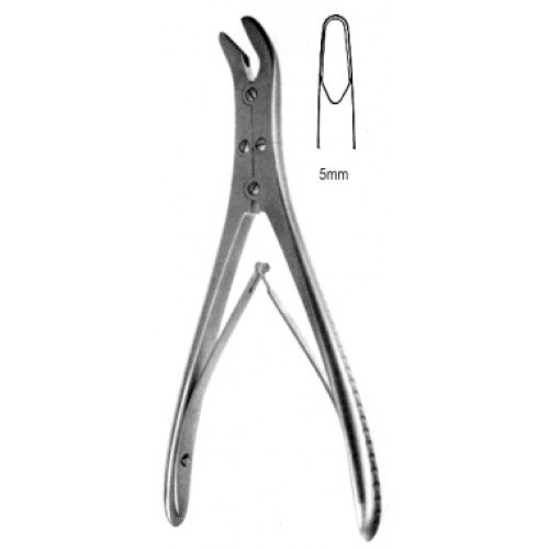 Ruskin Duckbill Bone Rongeur, Double Ended, 5mm Jaw 18cm