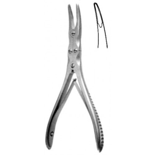 Ruskin Mini Bone Rongeur D/A Curved 2mm, 15cm