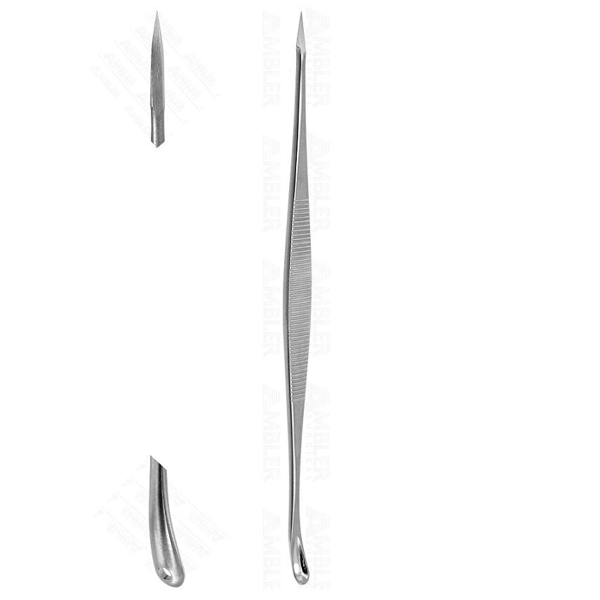Saalfield Comedone Extractor with Needle,  Double-Ended, Spoon and Lancet End, 14cm