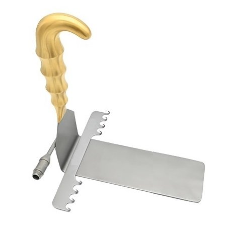 Saldanha Retractor of 8 Prongs, with Fiber Optic and Suction Tube, 6cm x 16cm Medium