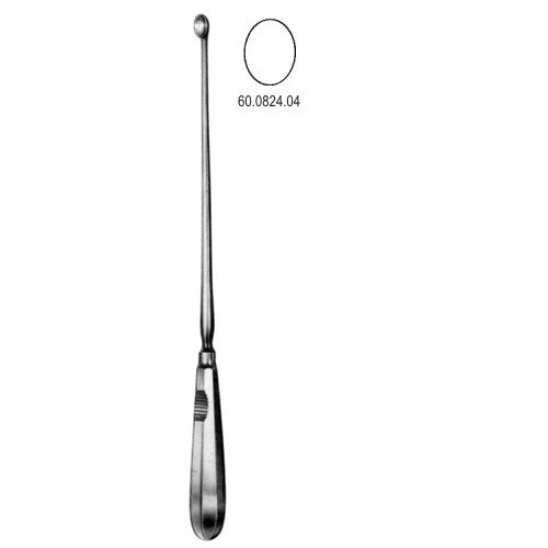 Schroeder Uterine Scoop sharp 11.5mm, 30cm