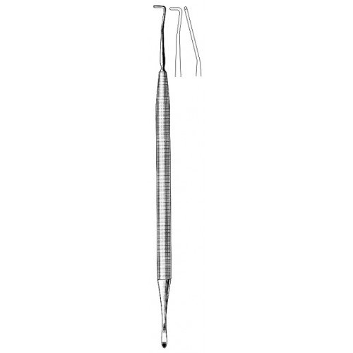 Scoville angled Hook and Dissector, Double Ended, 30cm