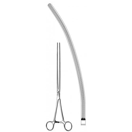 Scudder Atraumatic Intestinal Clamp, Curved, 33cm