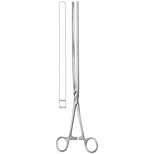 Scudder Intestinal clamp smooth Straight 33cm